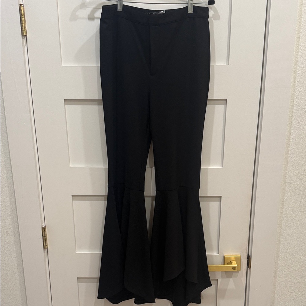 Jealous Tomato Black Flare Leg Dress Pants